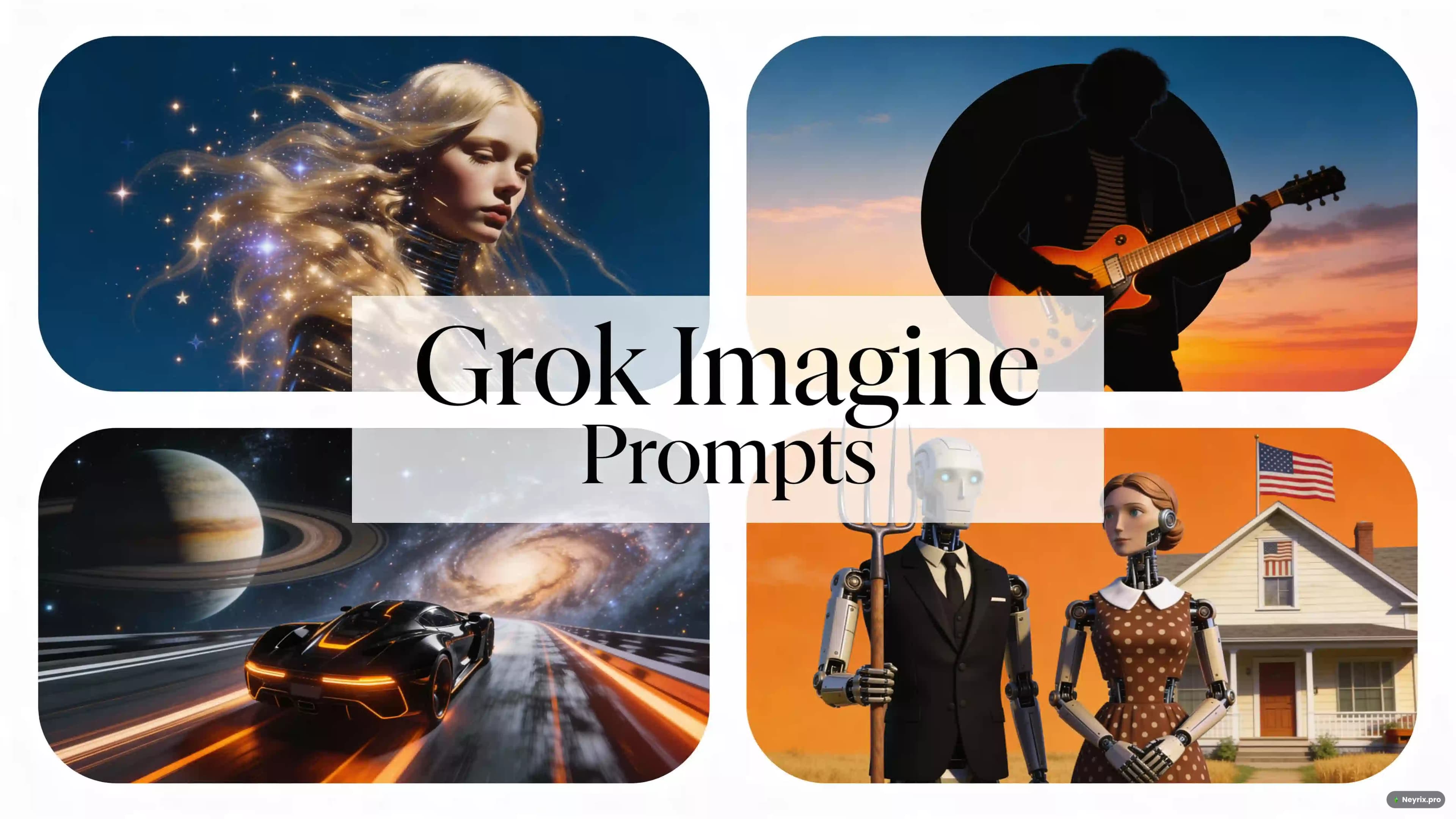 Промпты для Grok Imagine: 45 готовых рецептов для копирования