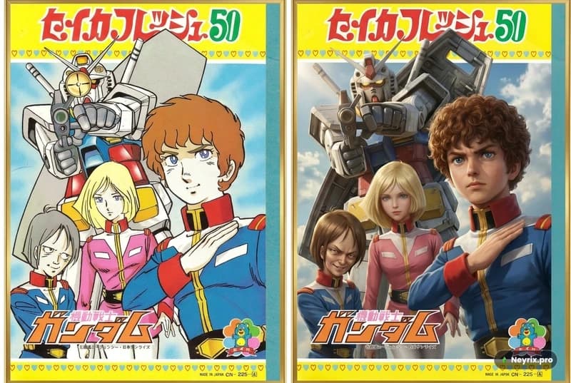 Пример перевода анимационного персонажа в фотореалистичный стиль с помощью NanoBanana 2
